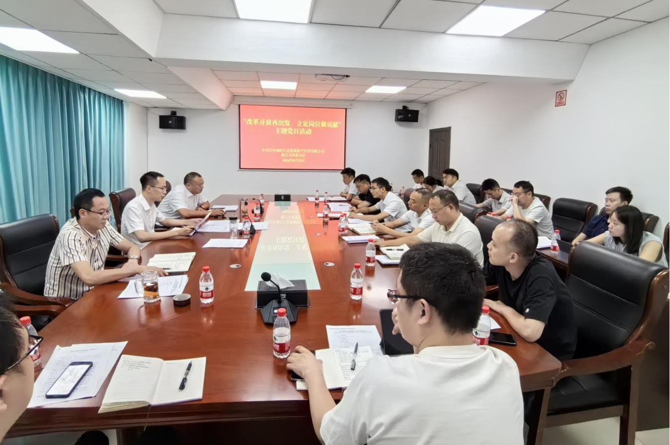 巴中兩山公司開展“改革開放再出發(fā)、立足崗位做貢獻(xiàn)”主題黨日活動(dòng)